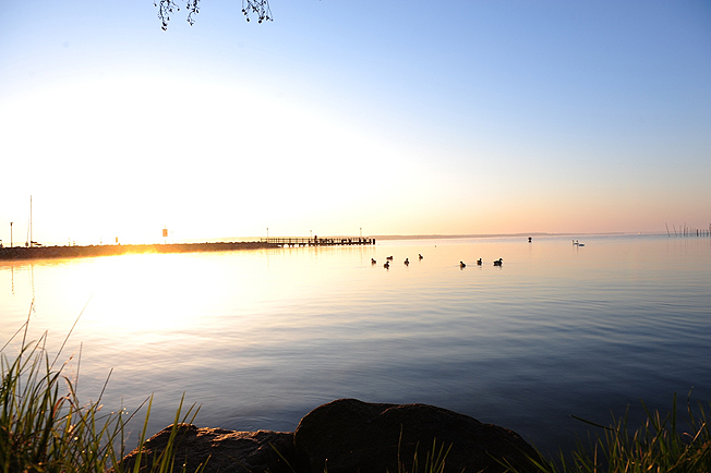 Ein Sonnenuntergang am Strand