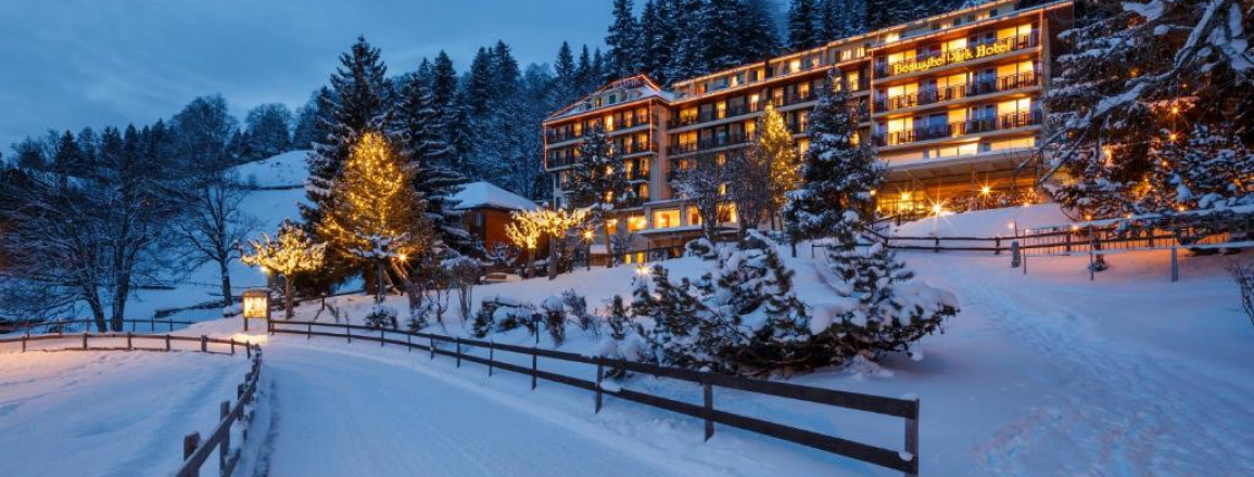 Außenansicht des Hotels Winter, Beausite Park Hotel & Spa